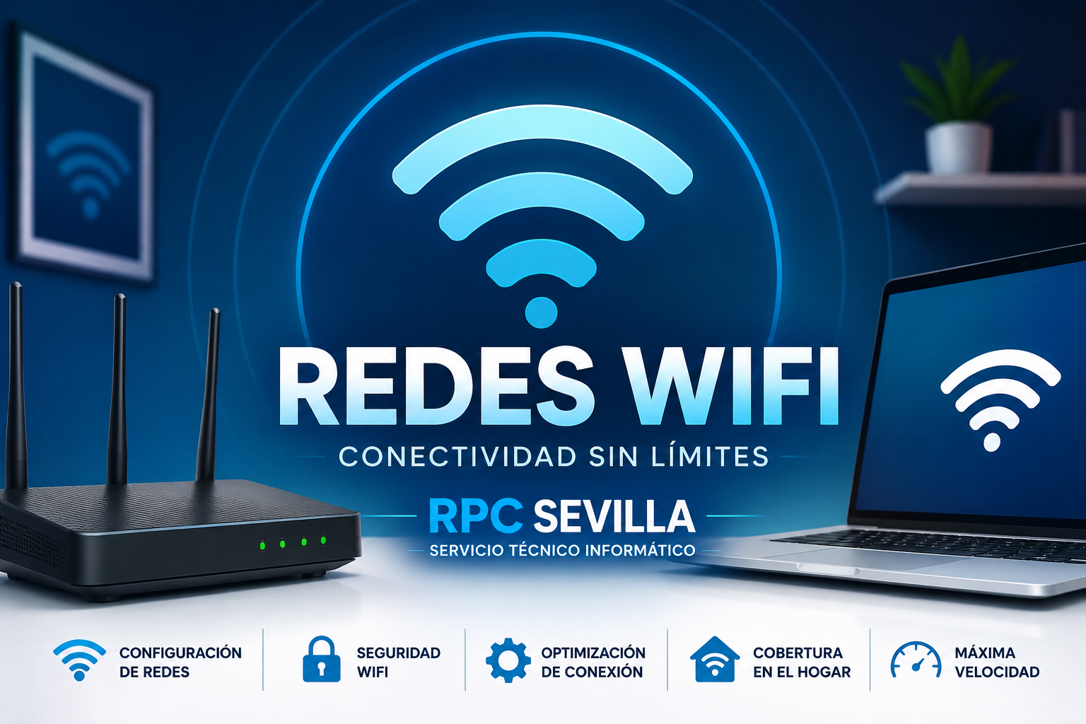 Configuración de redes WiFi en Sevilla